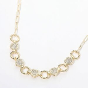 Collar con eslabones de Corazón