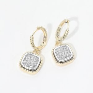 Pendientes cuadrado tipo aro