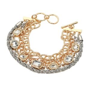 Pulsera de cadenas gruesa en capa