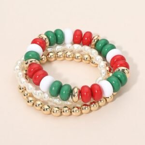 3PCS - Pulseras planas de resina