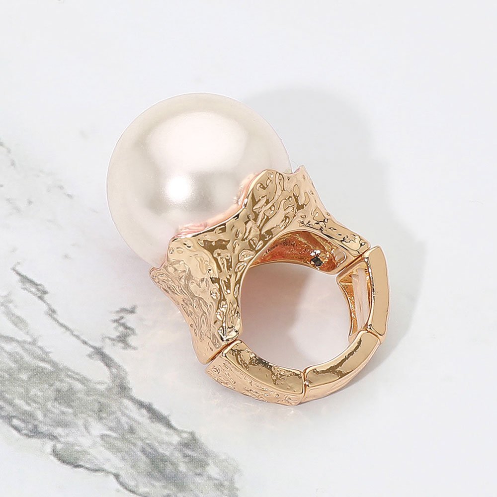 Anillo elástico detalle de perla - Imagen 2