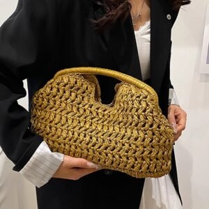 Bolsa paja tejida