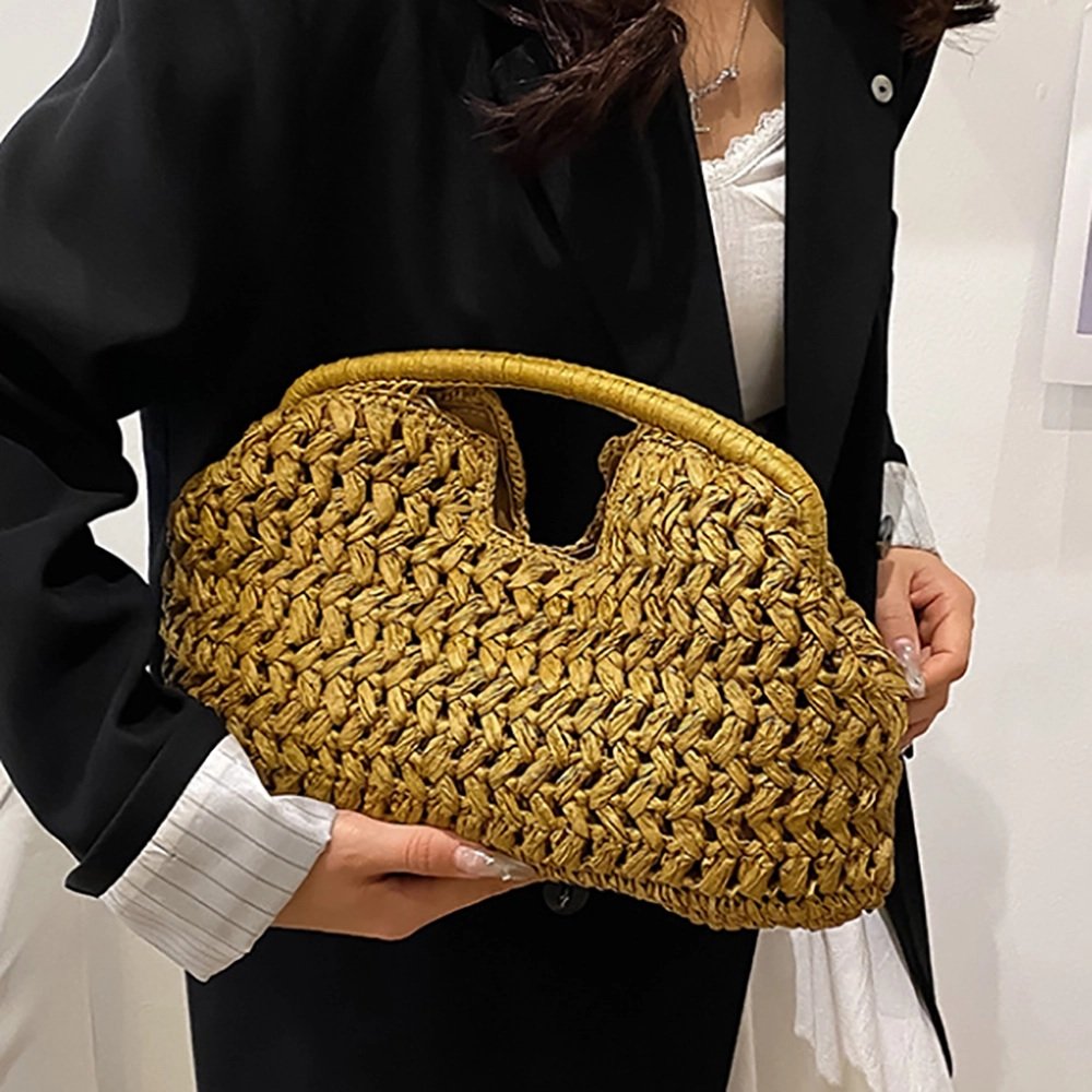 Bolsa paja tejida