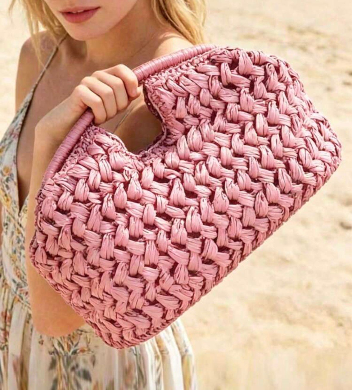 Bolsa paja tejida - Imagen 6