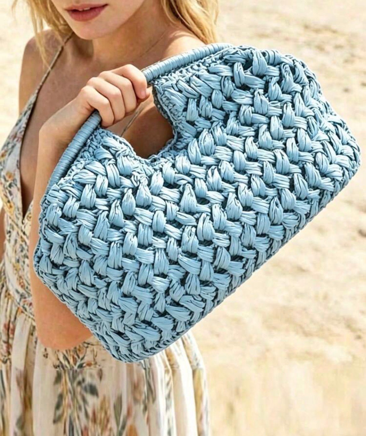Bolsa paja tejida - Imagen 5