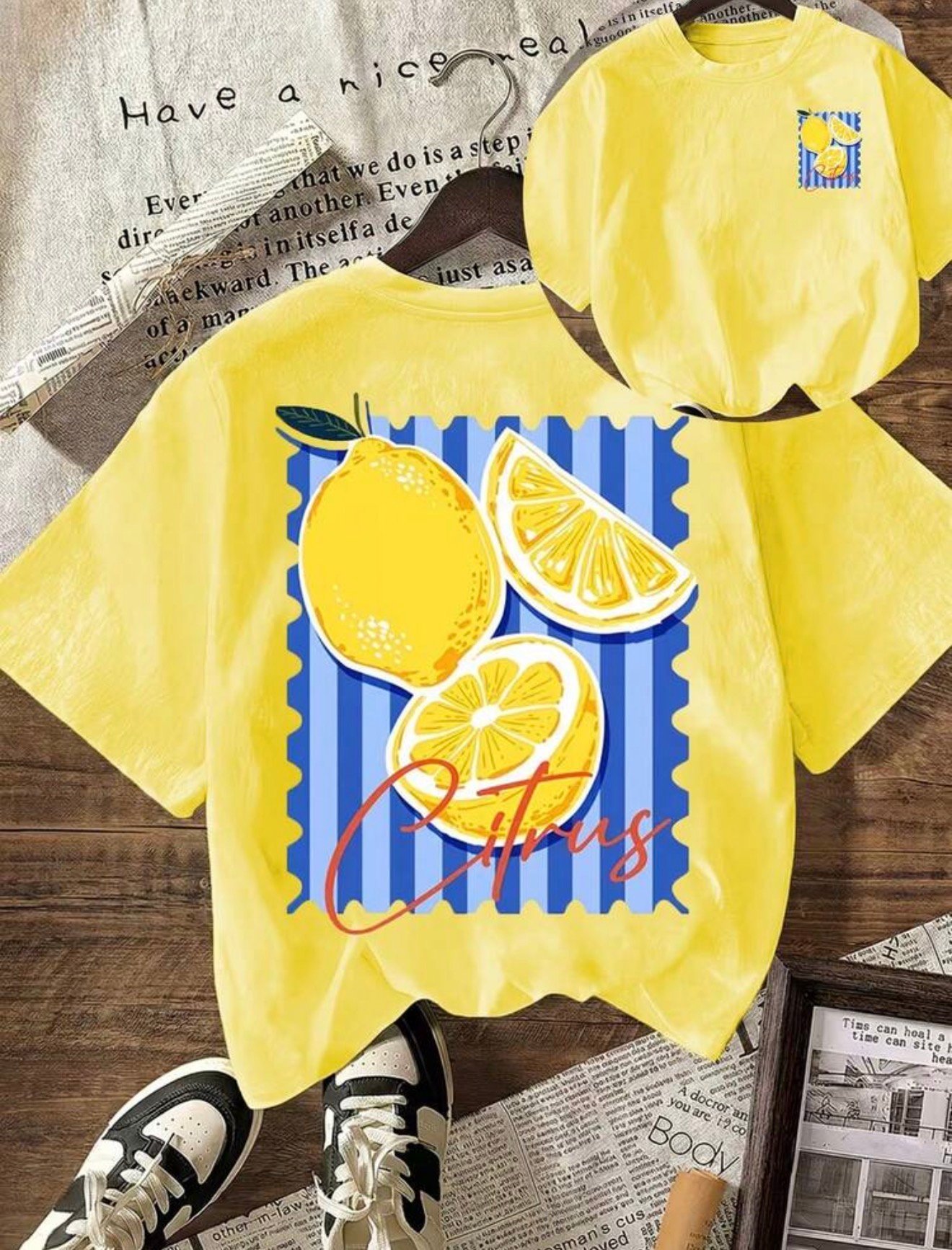 Franela estampado de limón - Imagen 3