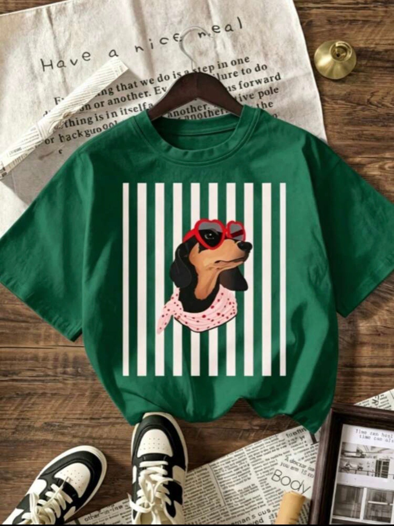 Franelas con estampado de perro salchicha - Imagen 8