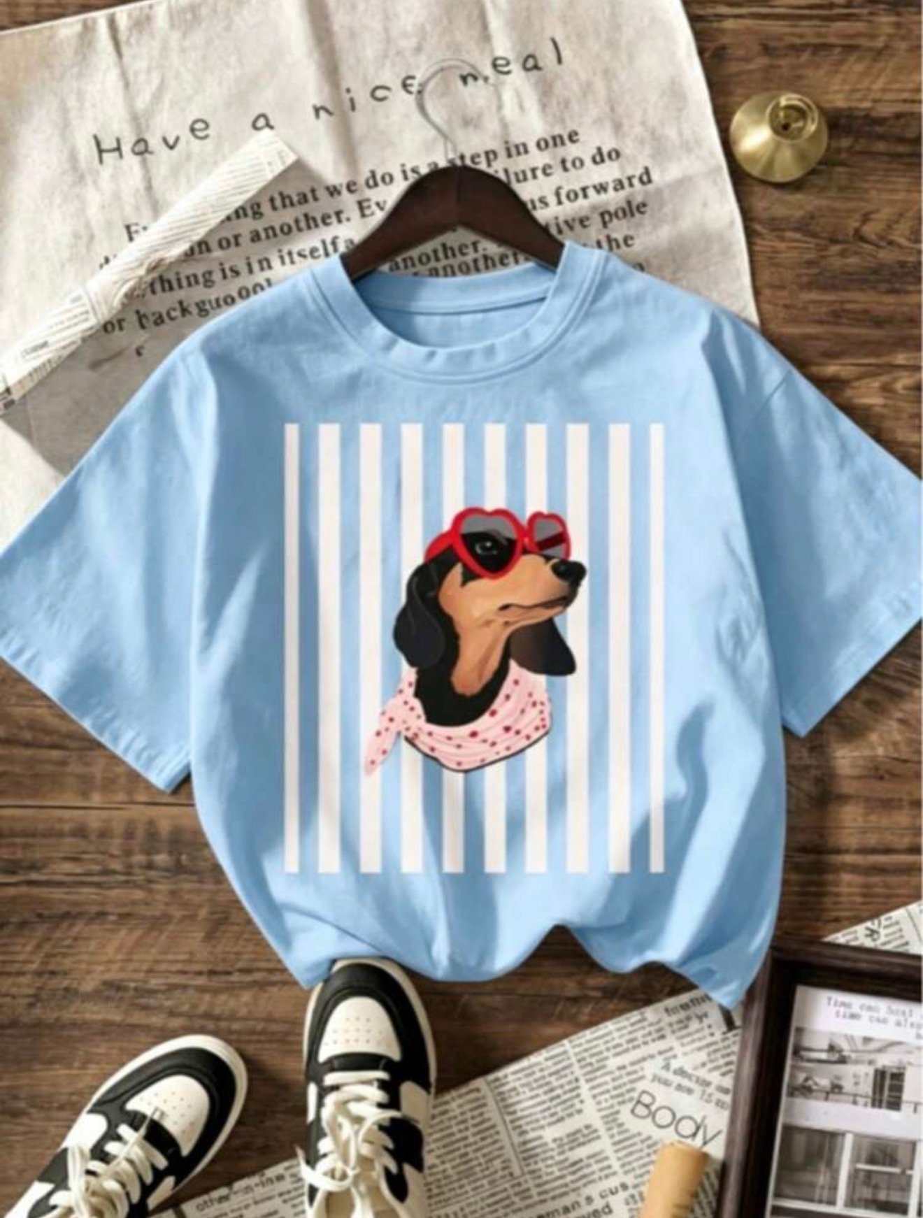Franelas con estampado de perro salchicha - Imagen 3