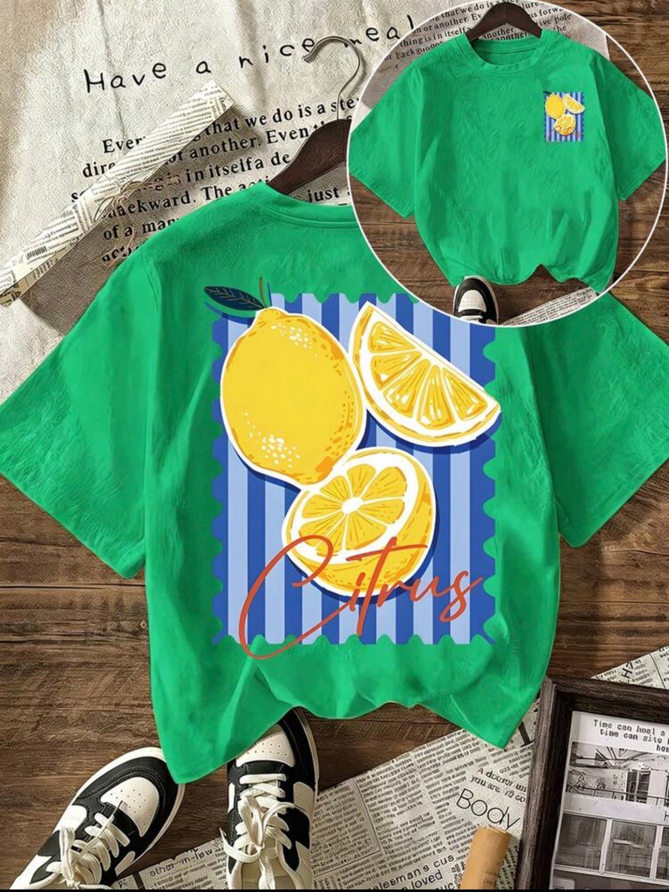 Franela estampado de limón - Imagen 6