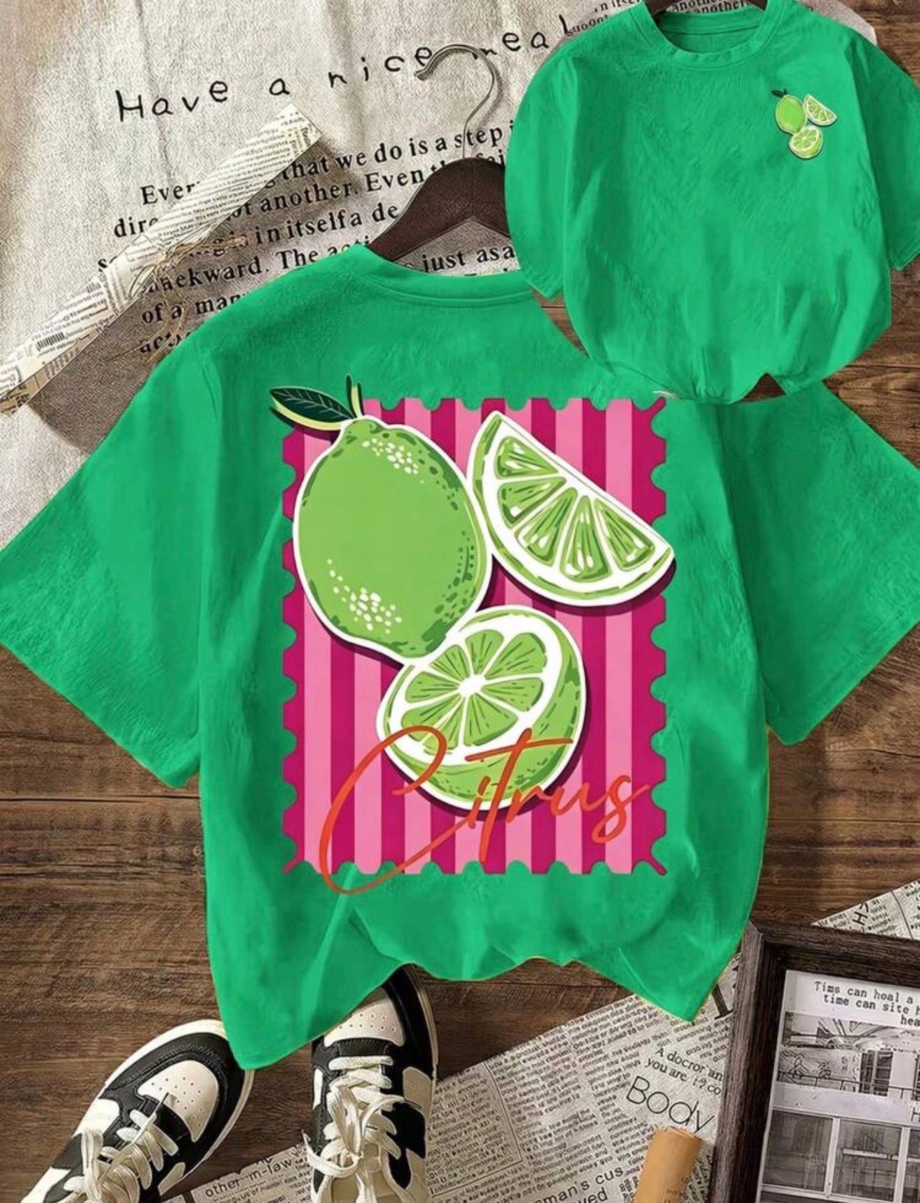 Franela estampado de limón - Imagen 8