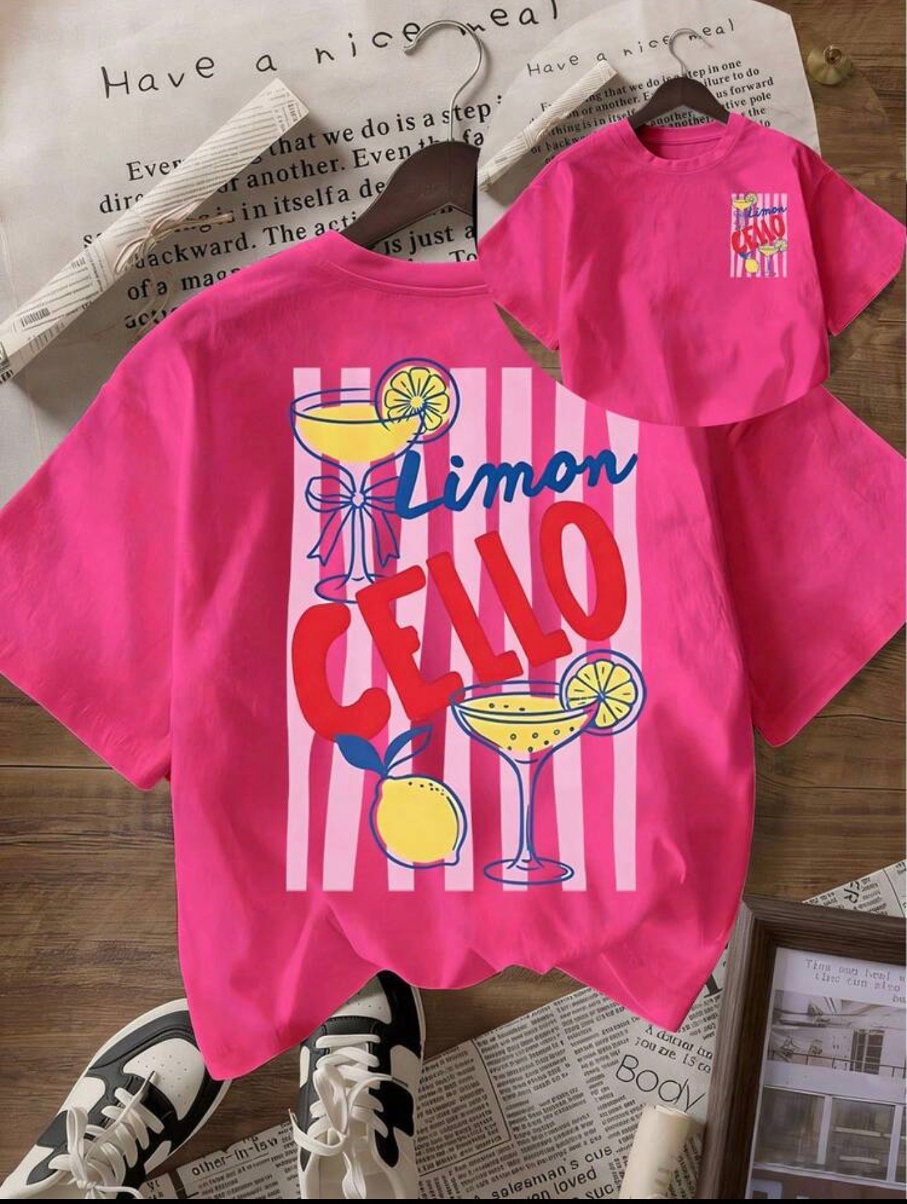 Franela estampado de limón