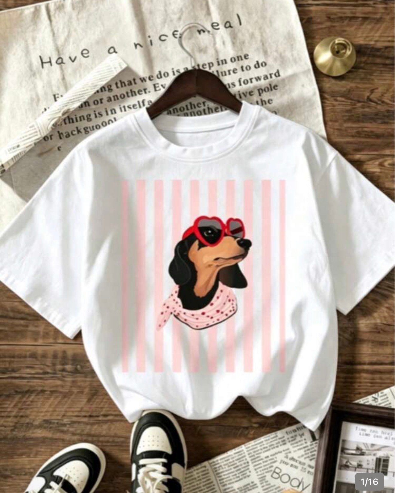 Franelas con estampado de perro salchicha - Imagen 5