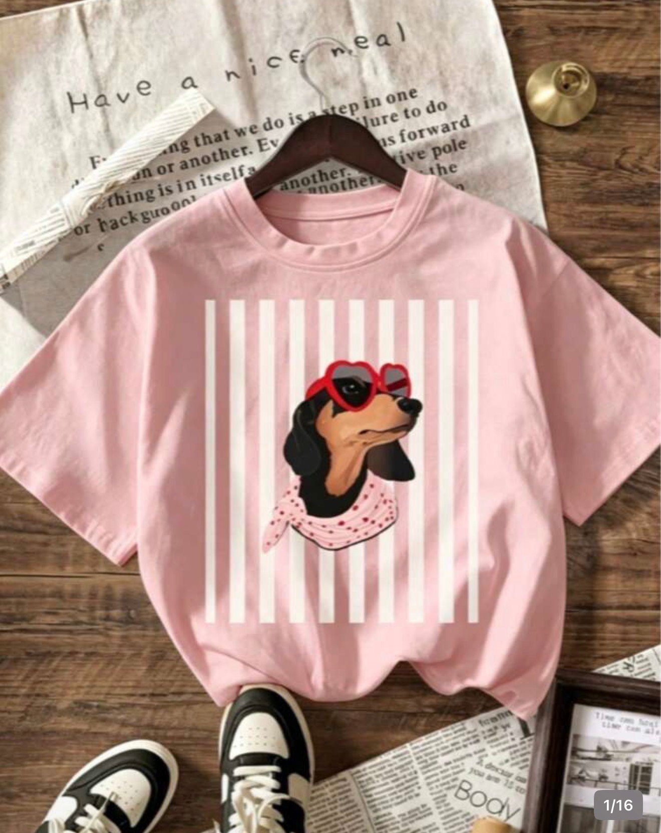 Franelas con estampado de perro salchicha - Imagen 7