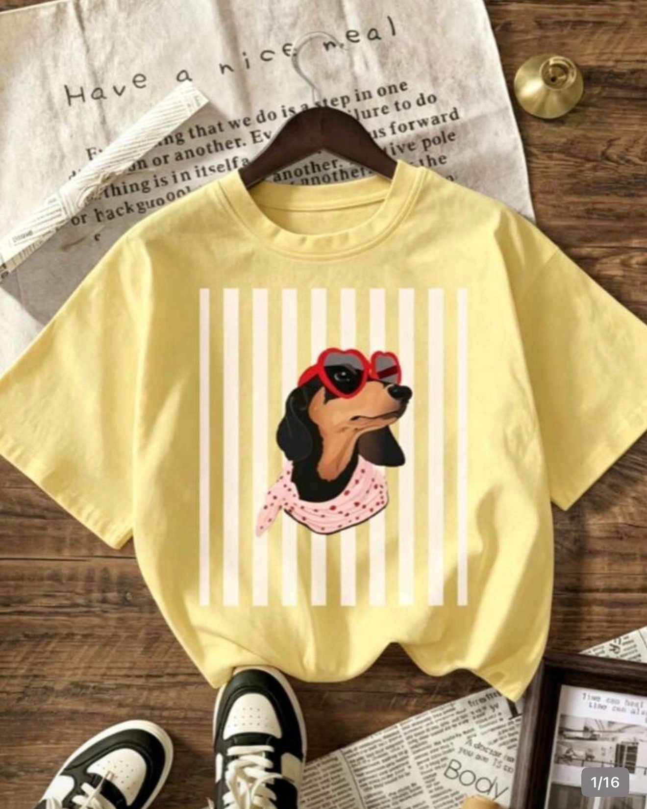 Franelas con estampado de perro salchicha - Imagen 4