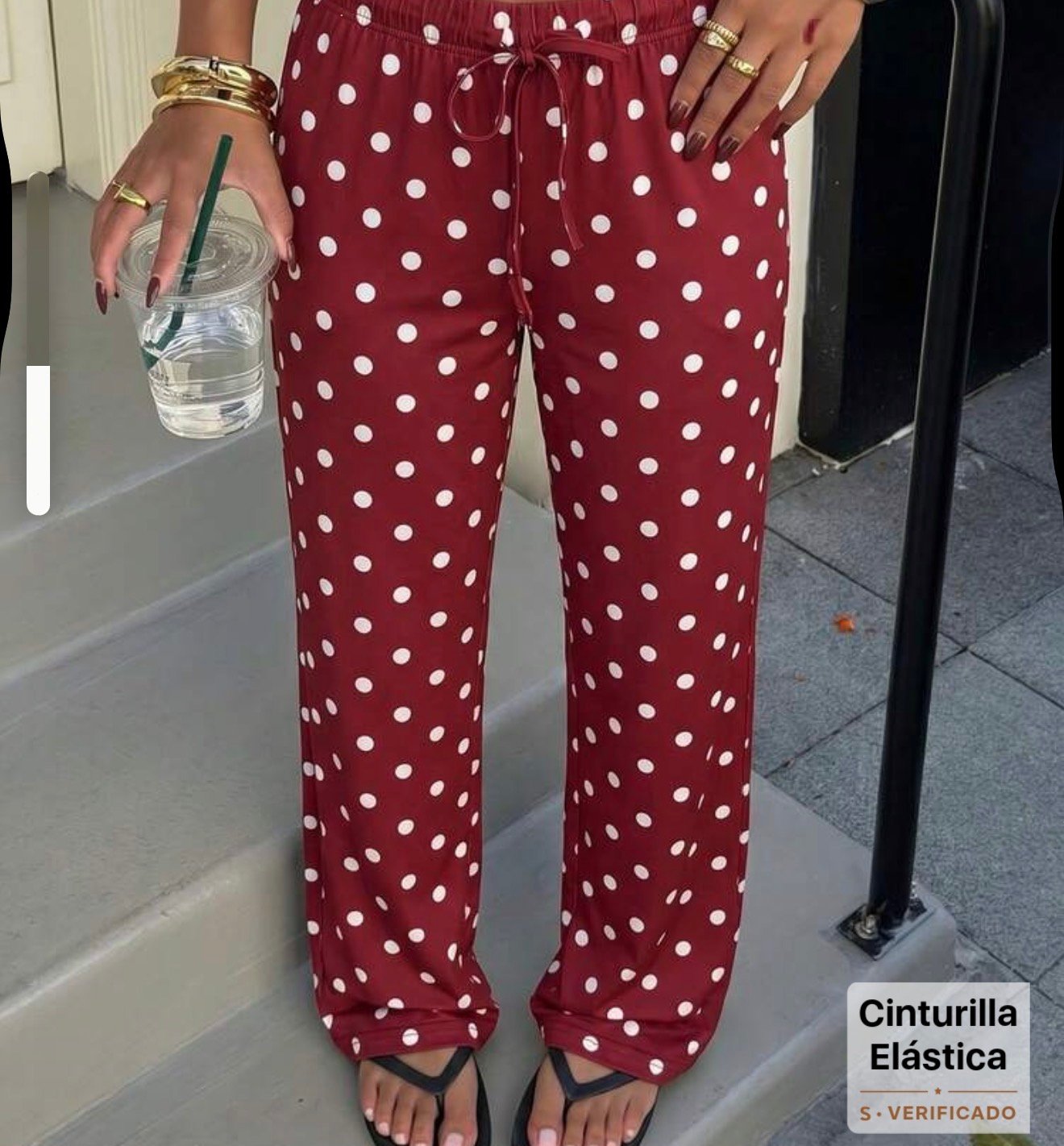 Pantalones estampado de lunares - Imagen 4
