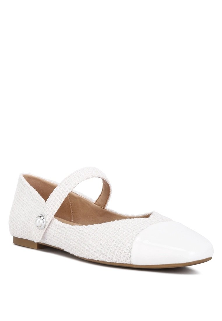 Zapatos puntera charol blanco - Imagen 5