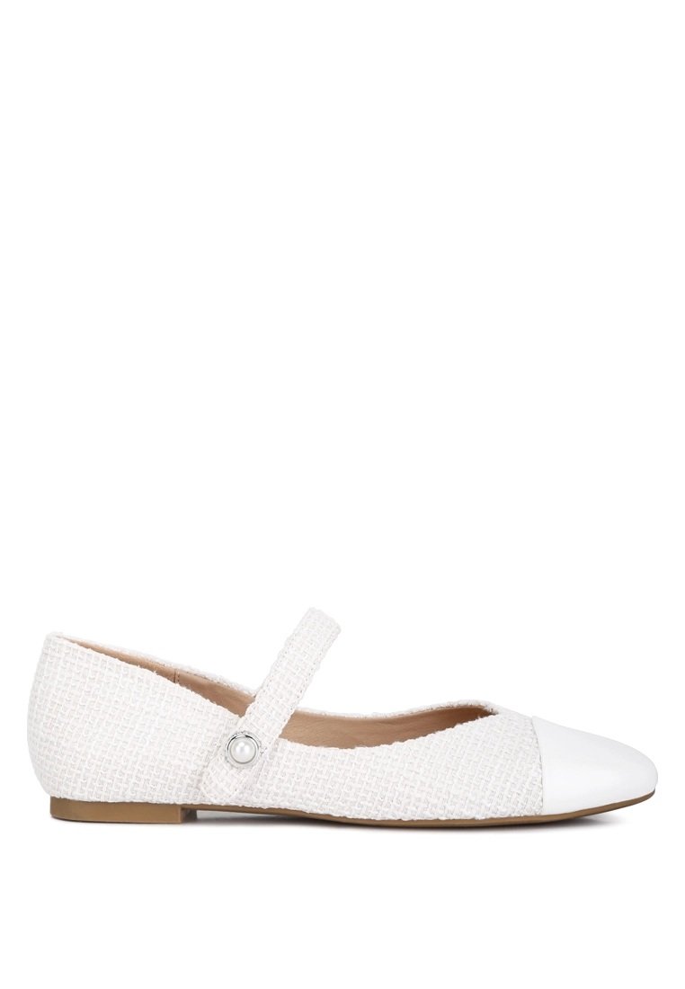 Zapatos puntera charol blanco - Imagen 3