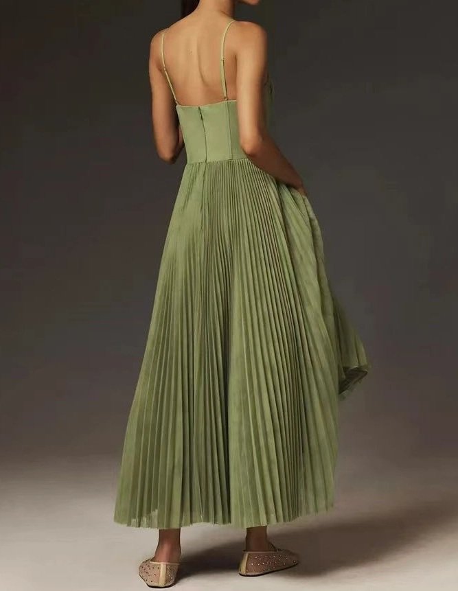 Vestido cóctel con pliegues - Imagen 4