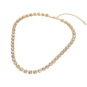 Collar de piedra redonda