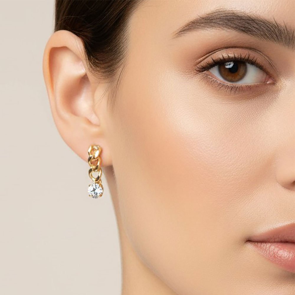Pendientes con cadena
