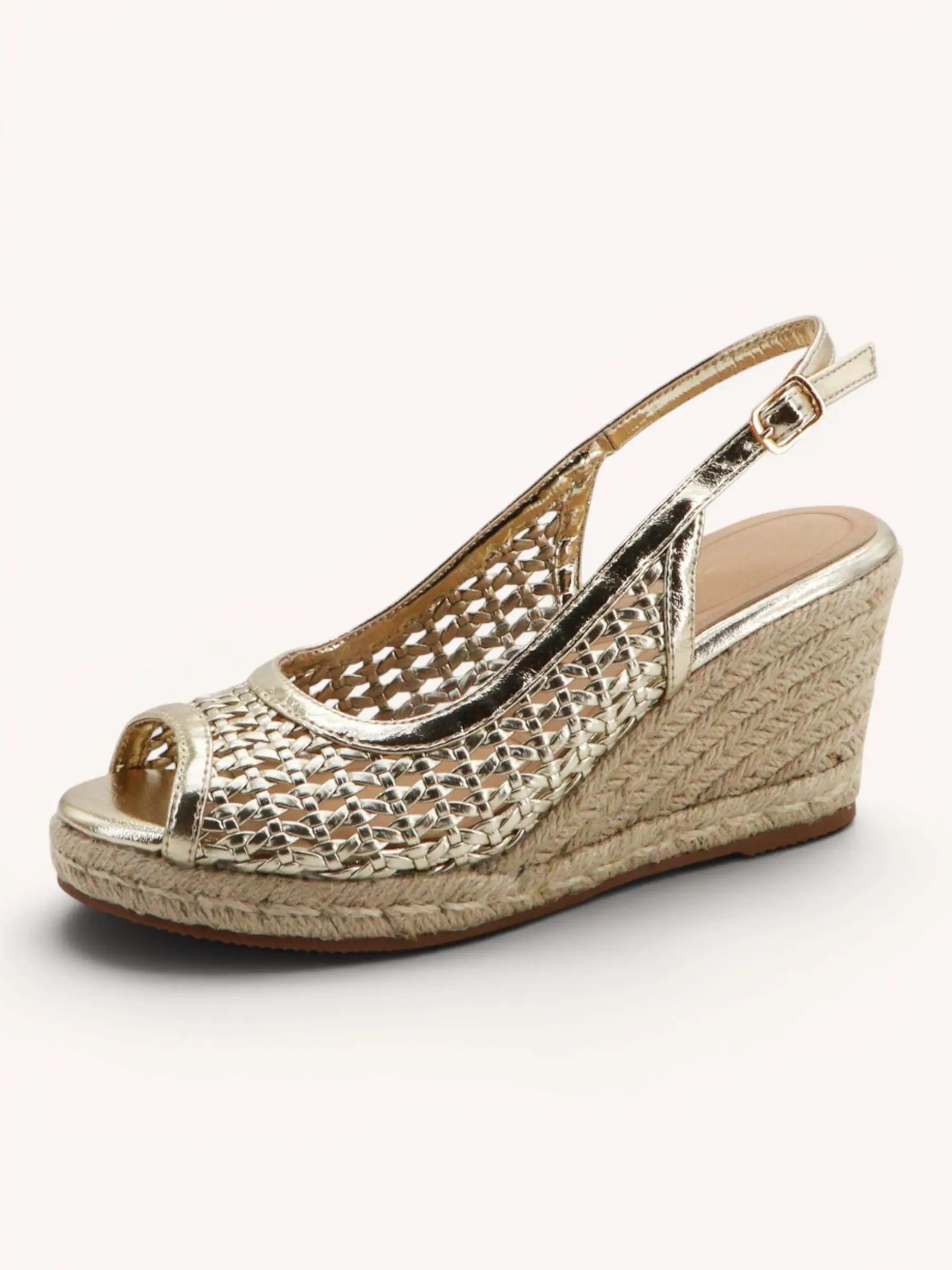 Sandalias cuña tejidas - Imagen 5