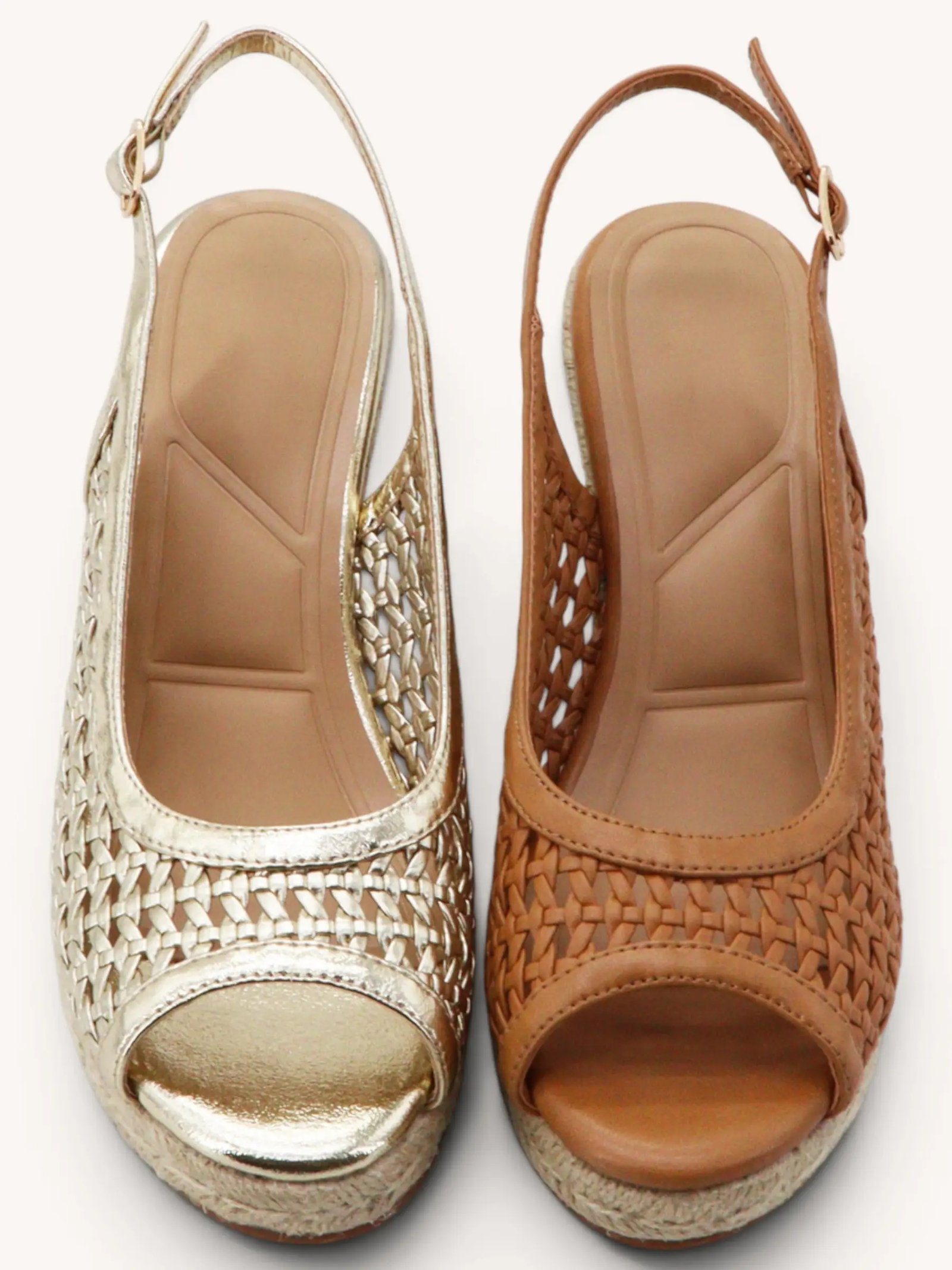Sandalias cuña tejidas - Imagen 4