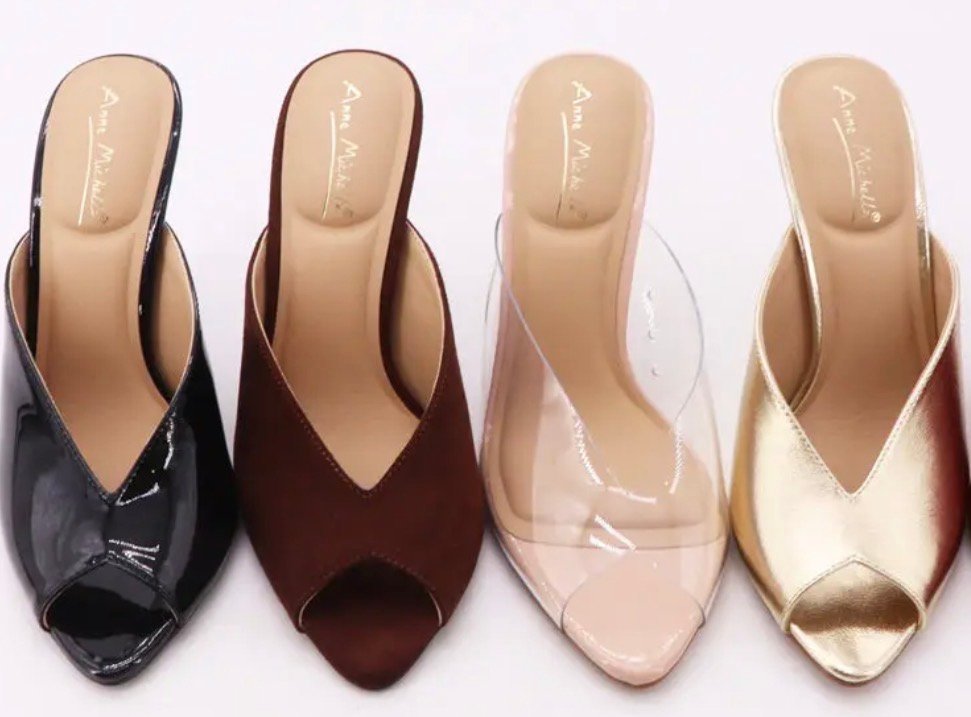 Sandalias de tacón 'slide'