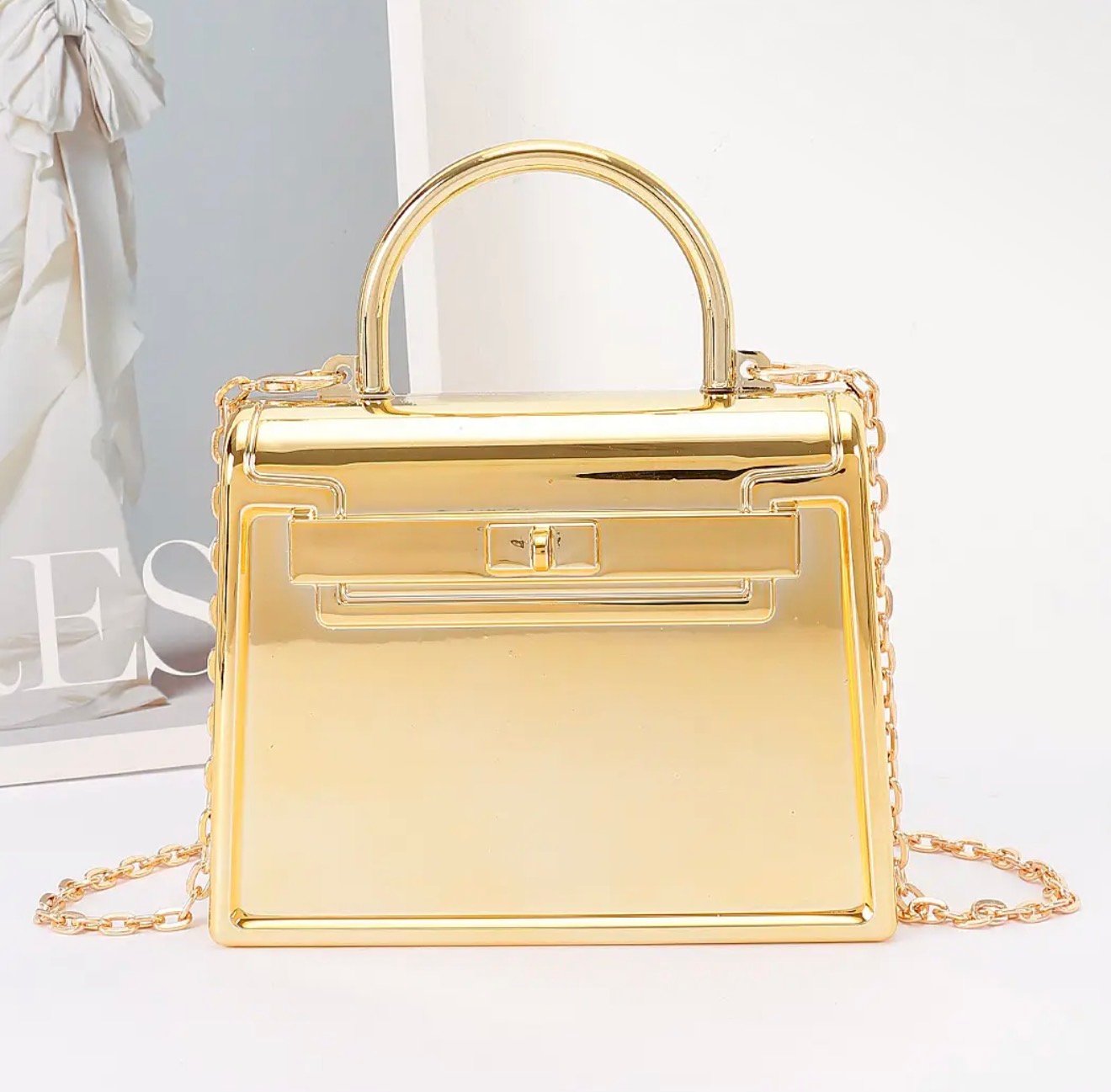 Mini bolso acrílico metálico - Imagen 2