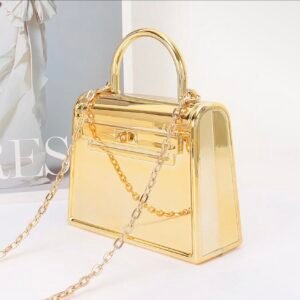 Mini bolso acrílico metálico
