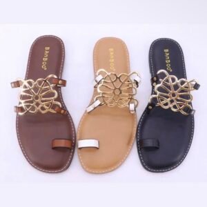 Sandalias Planas de Metal