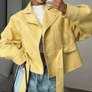 Gabardina cuello mao