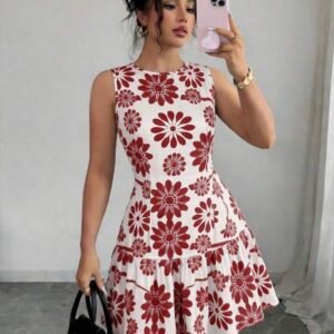 Vestido boho con estampado floral