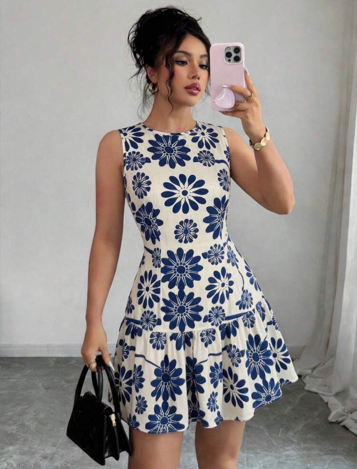 Vestido boho con estampado floral - Imagen 4
