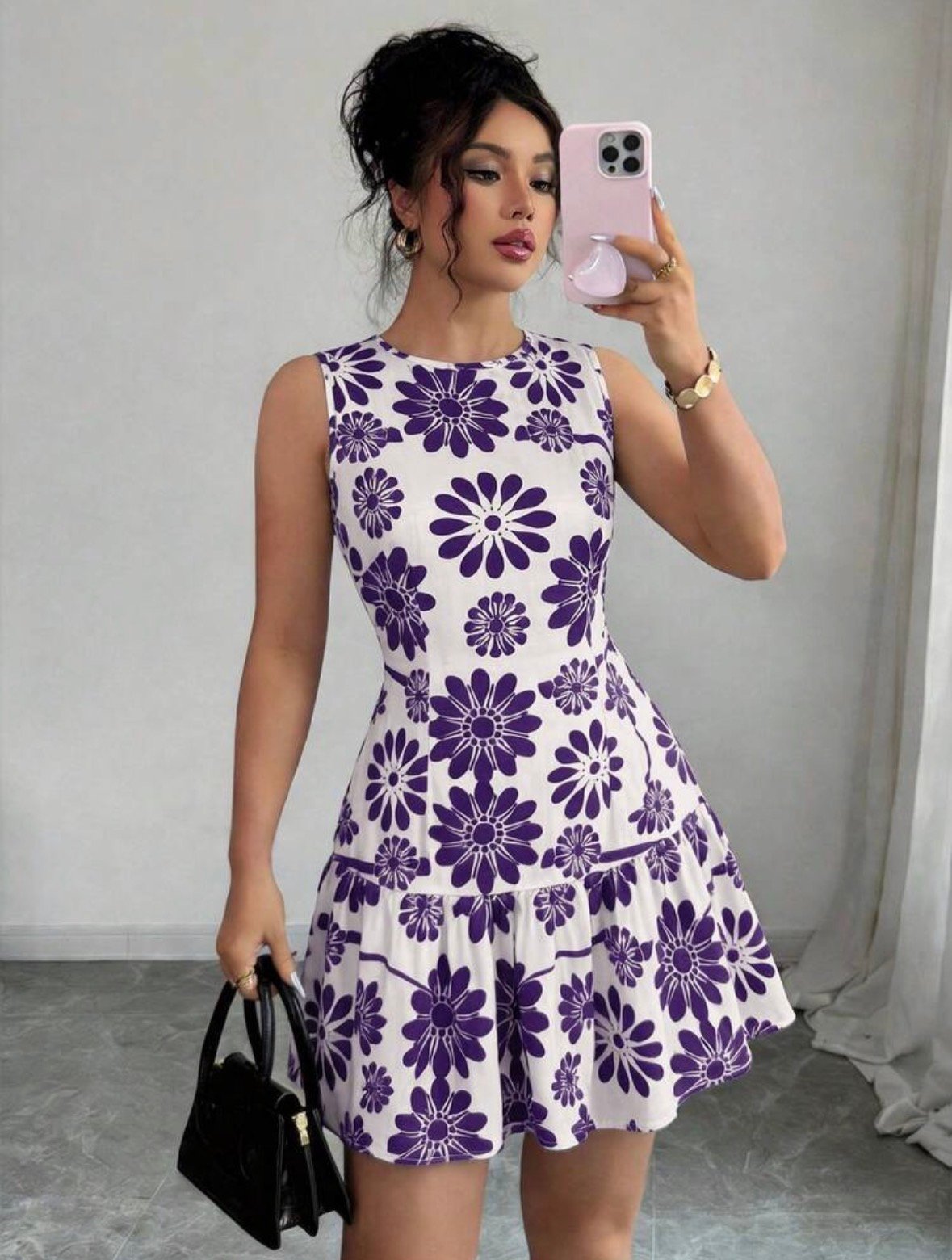 Vestido boho con estampado floral - Imagen 3