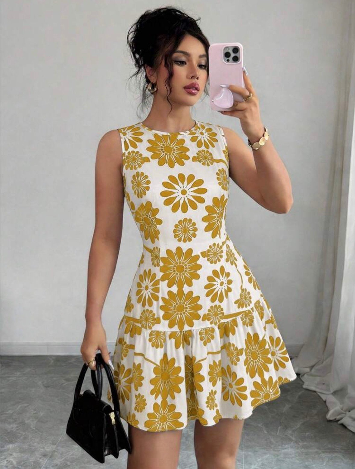Vestido boho con estampado floral - Imagen 9