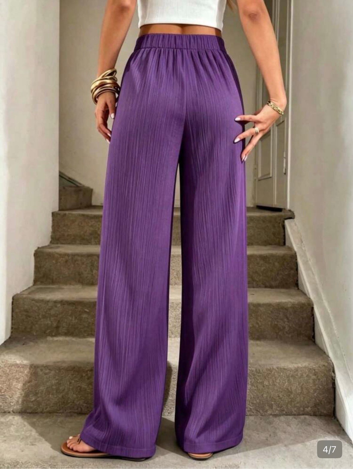 Pantalones de pierna ancha - Imagen 6