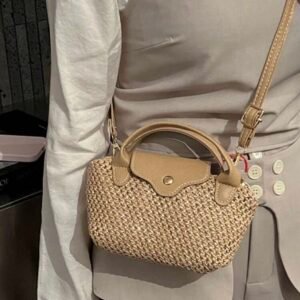 Bolso mini de paja