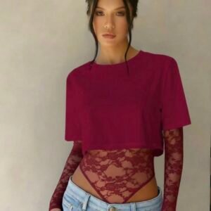 Top body de encaje
