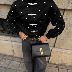Chaqueta elegante de lunares