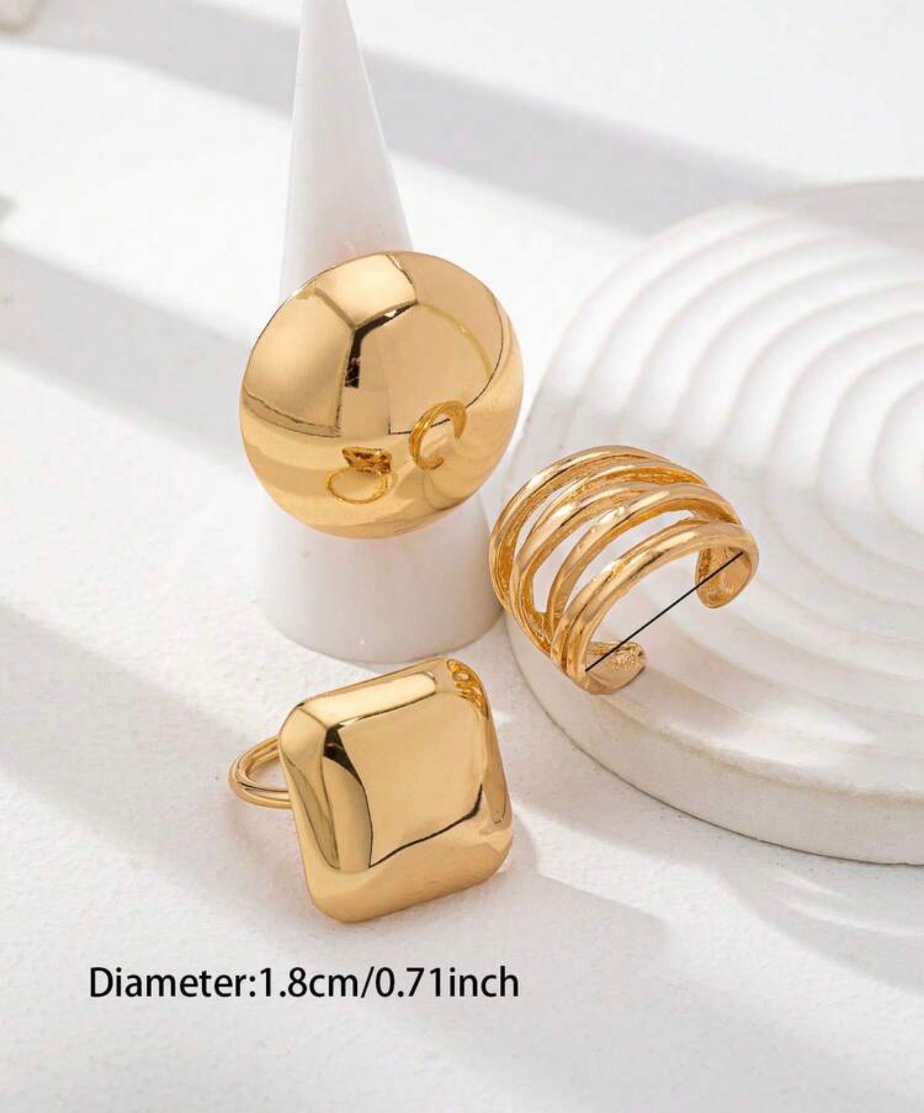 Set de 3 piezas/set de anillos - Imagen 3
