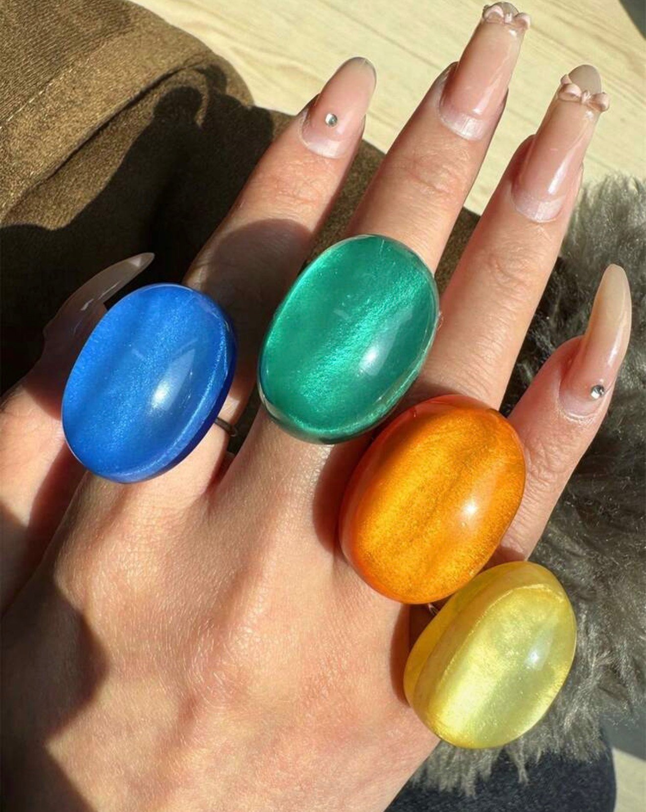 4 piezas Anillos vintage