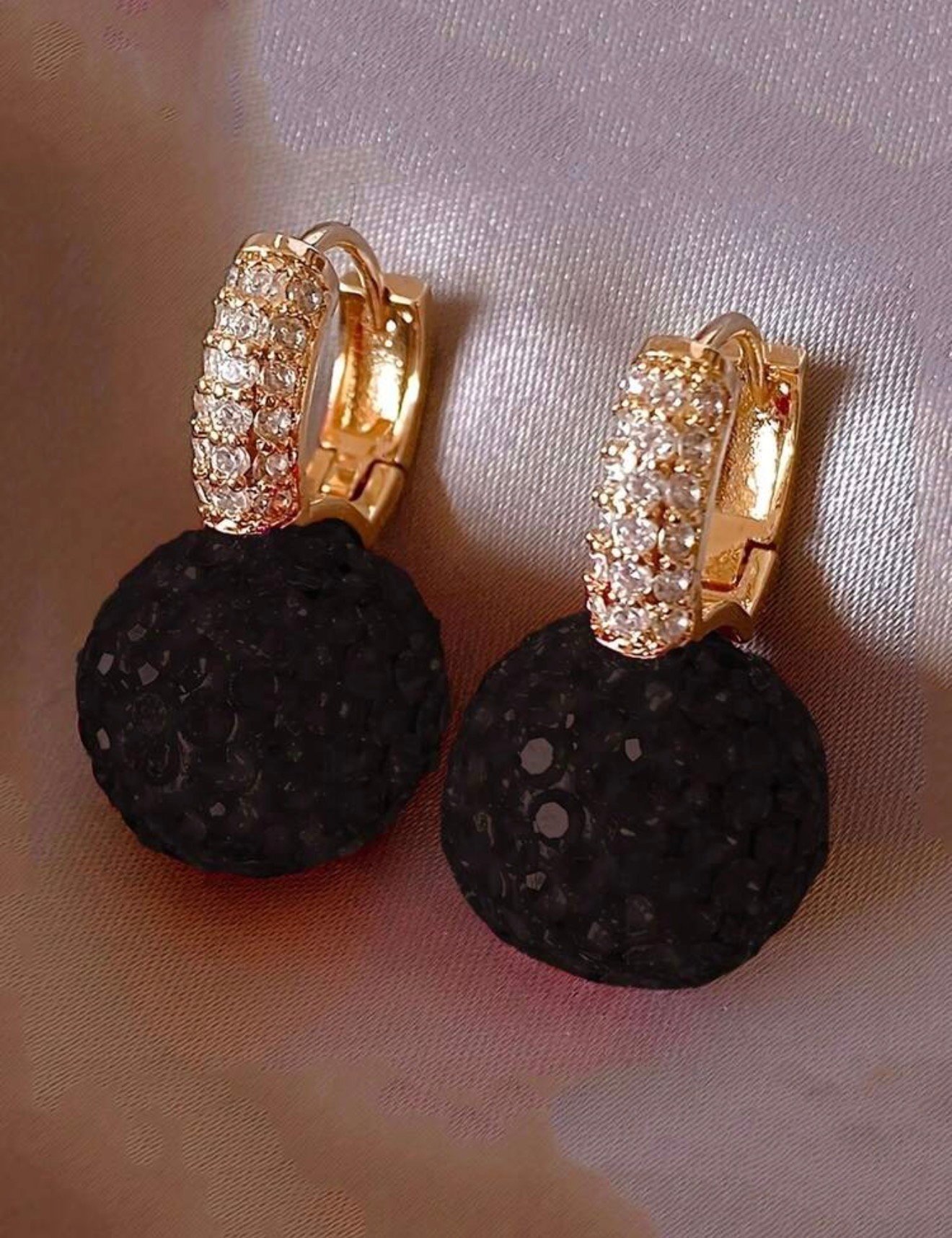 Zarcillos elegantes pedreria - Imagen 3