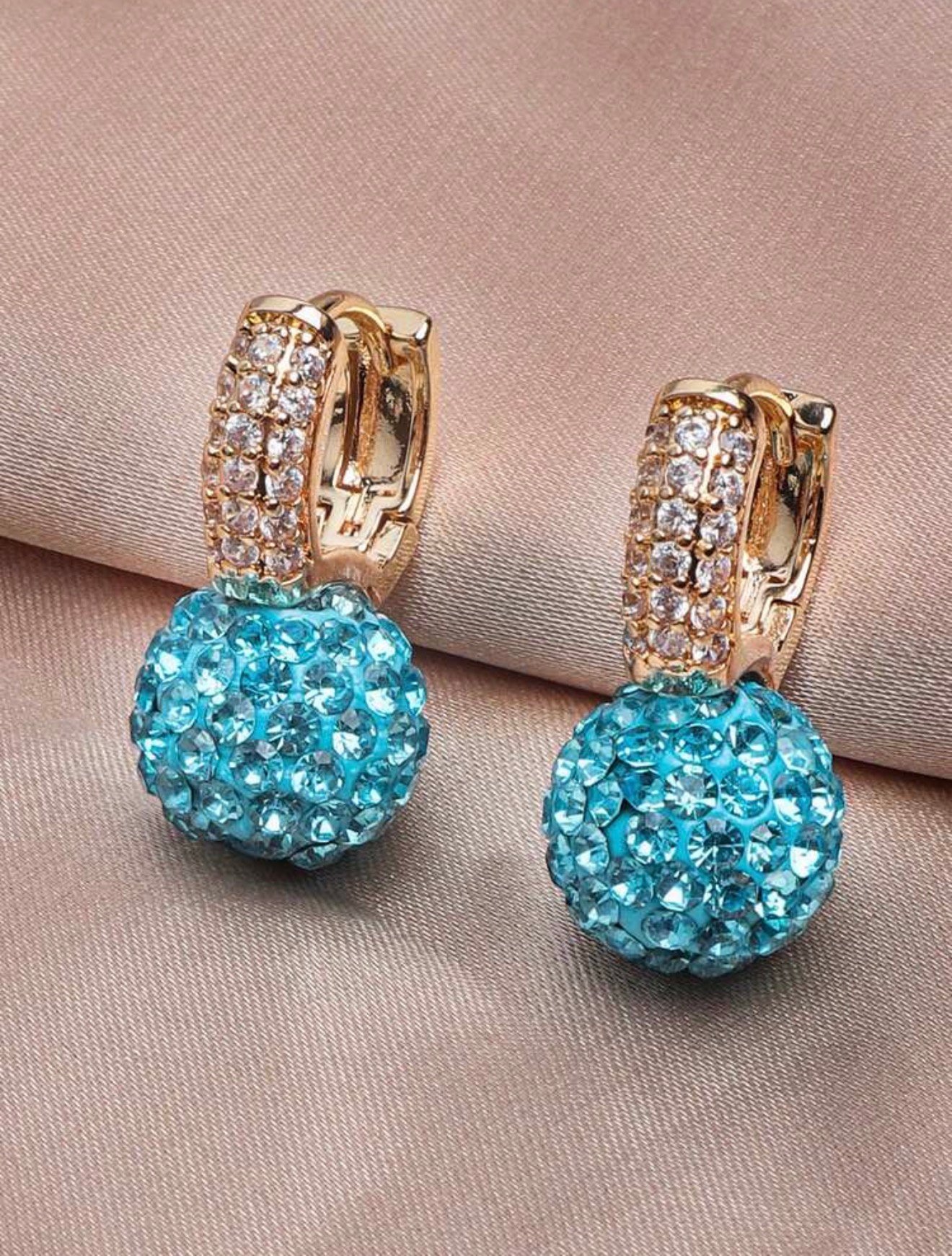 Zarcillos elegantes pedreria - Imagen 4
