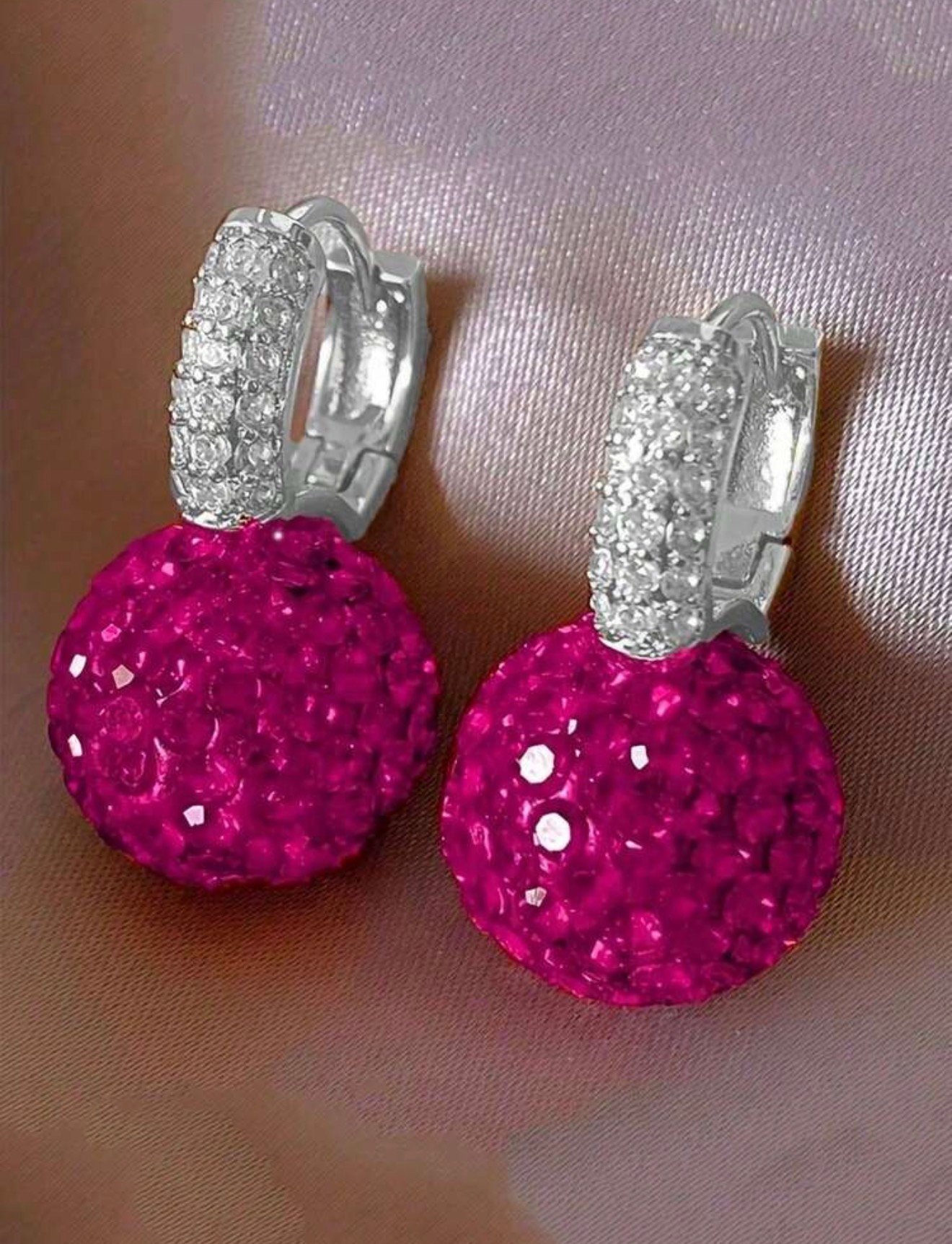 Zarcillos elegantes pedreria - Imagen 2