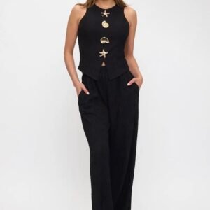 6 Pzas-Conjunto top/ pantalones