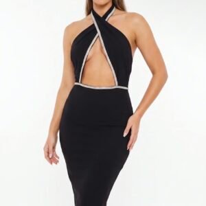 6 Pzas Vestido midi halter