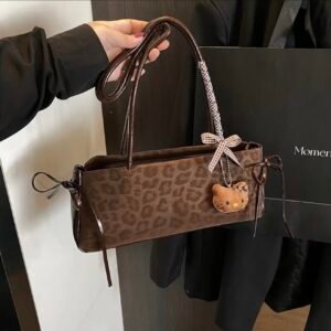 Bolso tote estampado leopardo