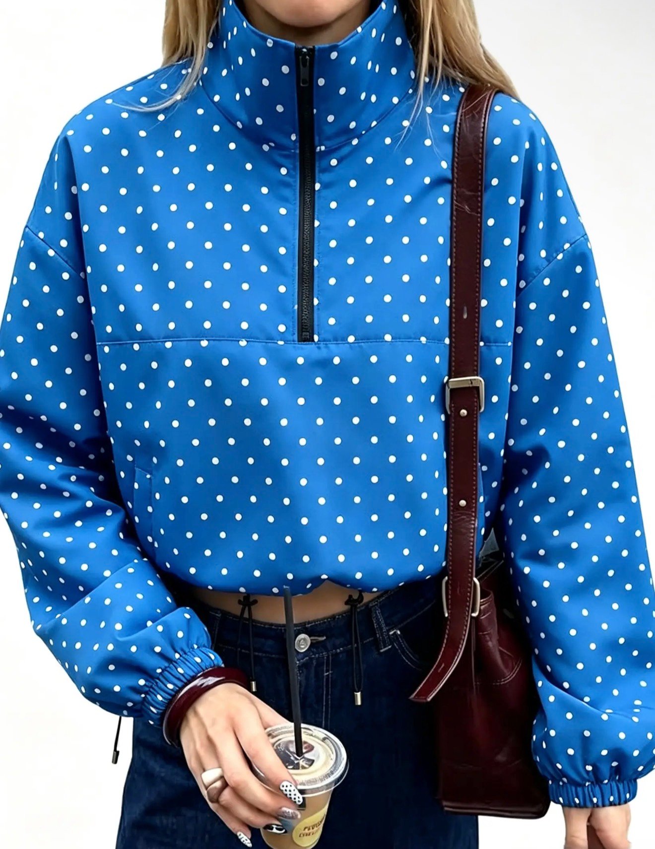 Chaqueta cordón lunares