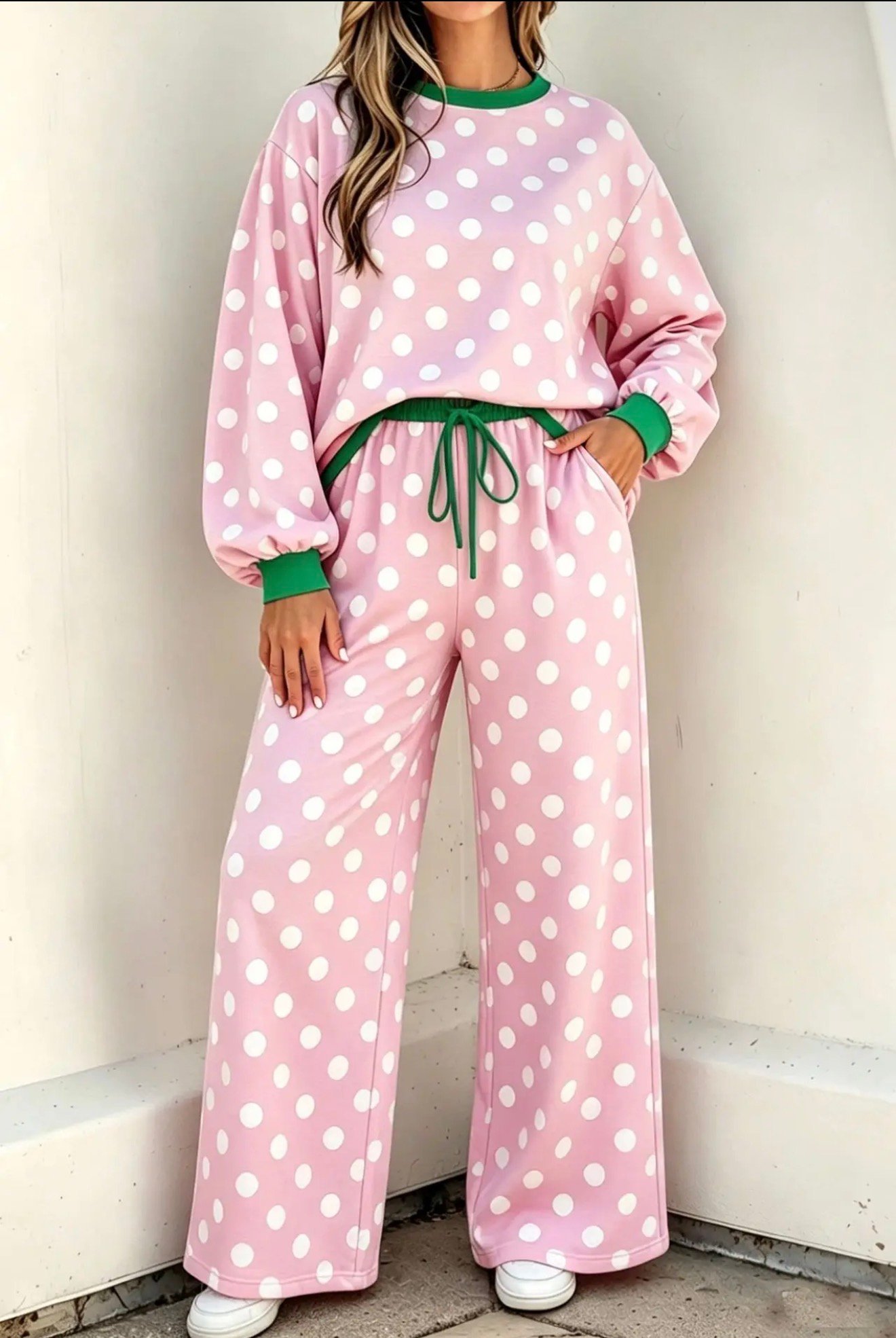 Conjunto lunares bicolor
