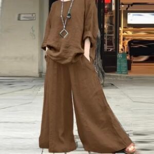 Conjunto de lino con pantalones